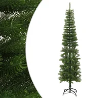 Choinki - vidaXL Sztuczna, smukła choinka ze stojakiem, 240 cm, PE - miniaturka - grafika 1