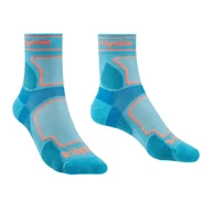 Skarpetki damskie - Damskie skarpety do biegania Bridgedale Ultralight T2 Coolmax Sport 3/4 Crew blue - 35-37 - miniaturka - grafika 1