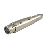 Inne akcesoria muzyczne - SSQ SSQ HA15 - adapter z gniazda jack 6,3mm na żeński XLR 3 pinowy - miniaturka - grafika 1
