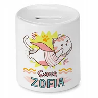 Skarbonki - Skarbonka 330 ml Dla Zofii Córki Dziecka Prezent z Nadrukiem ze Zdjęciem + Opakowanie na prezent (wzór 01) - miniaturka - grafika 1