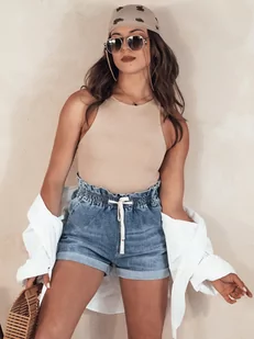 Spodenki damskie jeansowe EASY BREEZE niebieskie Dstreet SY0372-XS - Spodenki damskie - miniaturka - grafika 1