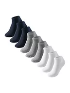 Skarpetki męskie - Uncover by Schiesser Zestaw 9 par bawełnianych skarpet kwarcowych dla mężczyzn, 3 x biały / 3 x szary Mel. / 3 x niebieski, 39-42 - miniaturka - grafika 1