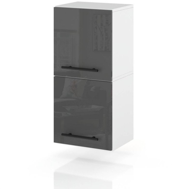 Szafka Kuchenna Wisząca Klapowa Modułowa 30cm Spremium Szary Połysk
