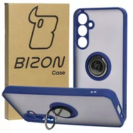 Etui i futerały do telefonów - Etui Bizon Case Hybrid Ring do Galaxy A55 5G, granatowe - miniaturka - grafika 1