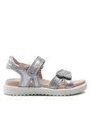 Buty dla dziewczynek - ECCO Sandały Flora 70023260077 Srebrny - miniaturka - grafika 1