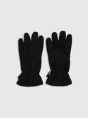 Rękawiczki dla dzieci - 4F Rękawiczki polarowe dziecięce - czarne L/XL - miniaturka - grafika 1