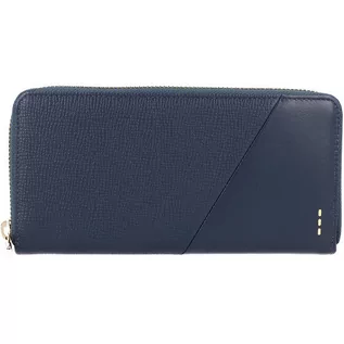 Portfele - Roncato Milano Portfel RFID skórzana 19 cm navy 41062023 - grafika 1