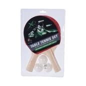 Tenis stołowy - Zestaw do tenisa stołowego 2 rakietki + 3 piłeczki - miniaturka - grafika 1