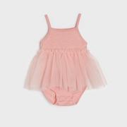 Body dla niemowląt - Sinsay - Body z sukienką - Różowy - miniaturka - grafika 1