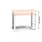 Stoły warsztatowe - B2B Partner Profesjonalny stół warsztatowy z drewnianym blatem roboczym 179214 - miniaturka - grafika 1