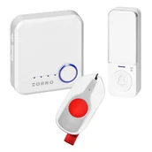 Dzwonki i gongi - Dzwonek do drzwi bezprzewodowy biały WiFi Tuya Orno - miniaturka - grafika 1