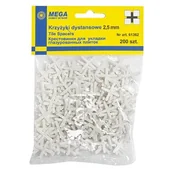 Narzędzia glazurnicze - MEGA KRZYŻYKI DYSTANSOWE DO GLAZURY 2,5MM 61362_KRZYZ_GLAZ_2,5 - miniaturka - grafika 1