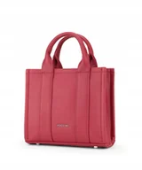 Torebki damskie - Torebka Damska Kuferek Crossbody Na Pasku PUCCINI Czerwona BK2241221M-3 - miniaturka - grafika 1