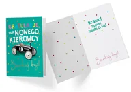 Kartki okolicznościowe i zaproszenia - KUKARTKA KUKARTKA Karnet B6 PP-2207 Gratulacje nowy kierowca 444374 - miniaturka - grafika 1