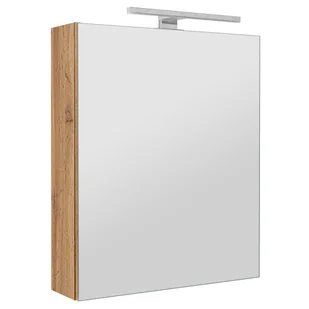 Szafka łazienkowa z lustrem oświetleniem lampką led lustrzana wisząca 50 cm - Szafki łazienkowe Szafka łazienkowa z lustrem oświetleniem lampką led lustrzana wisząca 50 cm - Szafki łazienkowe - miniaturka - grafika 1