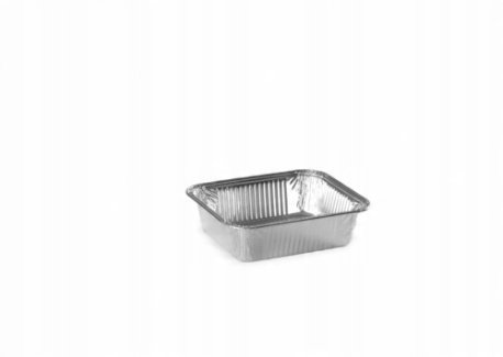 Foremki aluminiowe prostokątne 490 ml/100 sztuk