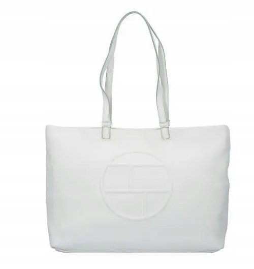 B1A1* Damska Biała Torebka Na Ramię Na Zamek Tom Tailor