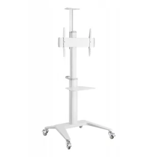Techly Stojak mobilny Techly LCD/LED 37''-70'', 70kg, 2 Półki, Biały 362176 - Uchwyty do monitorów - miniaturka - grafika 1