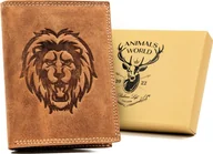 Portfele - Always Wild Duży, Pionowy Portfel Męski Ze Skóry Naturalnej - miniaturka - grafika 1