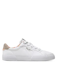 Pepe Jeans Sneakersy Kenton Flag G PGS30568 Biały - Buty dla dziewczynek - miniaturka - grafika 1