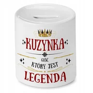 Skarbonki - Skarbonka Dla Kuzynki na Urodziny na Prezent z Nadrukiem ze Zdjęciem + Opakowanie na prezent (wzór 03) - miniaturka - grafika 1