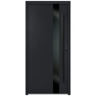 Drzwi zewnętrzne wejściowe stalowe Clear 68 antracytowe 90 lewe OK Doors Trendline - Drzwi zewnętrzne Drzwi zewnętrzne wejściowe stalowe Clear 68 antracytowe 90 lewe OK Doors Trendline - Drzwi zewnętrzne - miniaturka - grafika 1