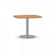Stoły i stoliki do biura - B2B Partner Stolik konferencyjny Zeus II, szara noga, blat buk 423241 - miniaturka - grafika 1