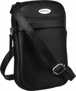 Rovicky Mała torebka-saszetka damska ze skóry naturalnej - Rovicky NoSize - Torebki damskie - miniaturka - grafika 1