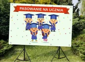 Pomoce naukowe - Pasowanie na Ucznia- Baner do szkoły i przedszkola - miniaturka - grafika 1