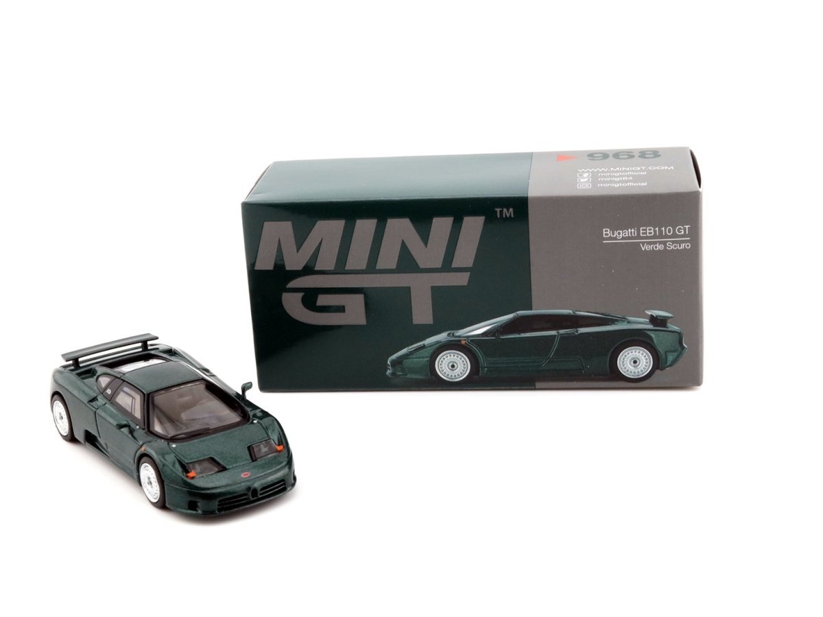 MINI GT Bugatti EB110 GT Verde Scuro LHD MGT00968-L MiniGT
