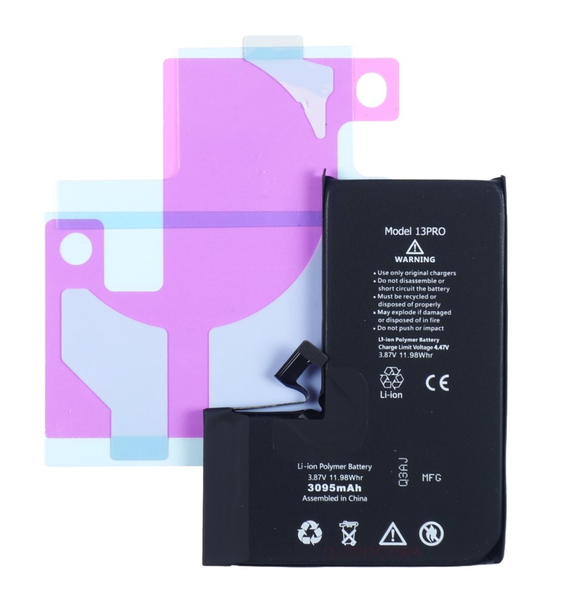 Bateria do Apple iPhone 13 Pro 3095mAh BEZ KOMUNIKATU Crack BMS + klej