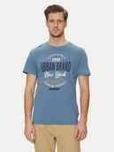 Koszulki męskie - Blend T-Shirt 20717759 Niebieski Regular Fit - miniaturka - grafika 1