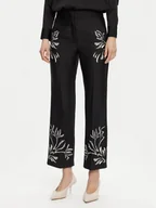 Spodnie damskie - Marella Spodnie materiałowe Egizio 2513131043 Czarny Flare Fit - miniaturka - grafika 1