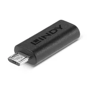 Adaptery i przejściówki - Lindy 41903 zmieniacz płci / kabli USB Type C USB Type Micro-B Czarny - miniaturka - grafika 1