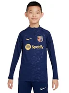 Bluzy damskie - Nike FC Barcelona Dri-fit Strike Driltopk Homegxpm Bluza dziecięca unisex - miniaturka - grafika 1