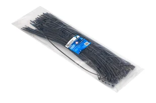 Opaski zaciskowe kablowe 300x3.6mm czarne 100el GEKO - Inne mocowania - miniaturka - grafika 2