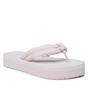 Klapki i japonki damskie - Japonki Calvin Klein Flatform Flip Flop W/Hw HW0HW01503 Crystal Gray ABH - miniaturka - grafika 1