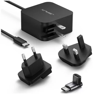 JSAUX zasilacz ładowarka sieciowa USB-C 65W Adaptery podróżne US UK EU Plug - Ładowarki do telefonów - miniaturka - grafika 1