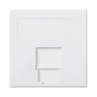 Inne akcesoria elektryczne - Kontakt Simon Adapter gniazd keystone z osłoną SIMON 500 - biały - miniaturka - grafika 1