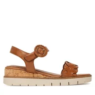 Sandały damskie - Sandały Tamaris 1-28258-44 Brązowy - miniaturka - grafika 1