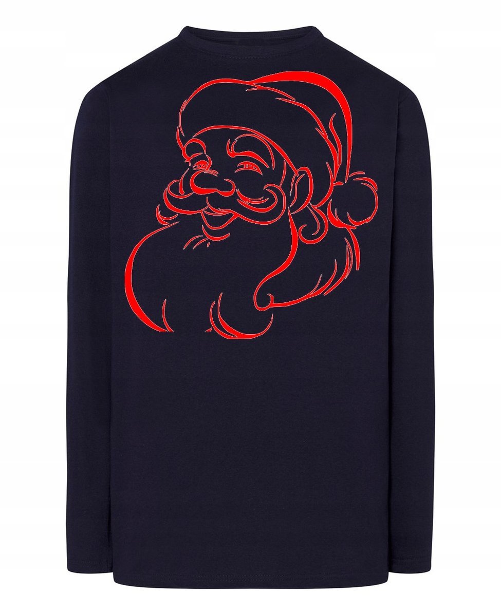 Longsleeve świąteczny nadruk Mikołaj Rozm.M