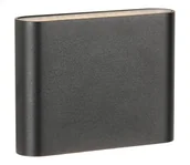 Lampy ogrodowe - Zuma Line SJ22621- LED Kinkiet zewnętrzny SHADOW LED/12W/230V IP65 czarny - miniaturka - grafika 1