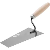 Wiadra i kastry budowlane - Kielnia trapezowa 180 mm stal nierdzewna drewniana rączka Condor - miniaturka - grafika 1