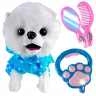 Zabawki interaktywne dla dzieci - Piesek Interaktywny Pudel Chodzi na Smyczy Szczeka Bawi Reaguje na Dotyk - miniaturka - grafika 1