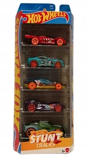 HOT WHEELS SAMOCHODZIKI 5-PAK ZESTAW POJAZDÓW STUNT TRACKS JBJ81 - Zabawki zdalnie sterowane - miniaturka - grafika 1