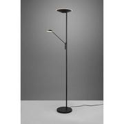 Lampy stojące - Trio Brantford 425610232 lampa stojąca podłogowa 2x30W LED 4000K czarna - miniaturka - grafika 1