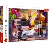 Puzzle - Puzzle, Trefl, Koci wieczór, 2000 el. - miniaturka - grafika 1