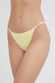 Stroje kąpielowe - Stella McCartney Lingerie Lingerie figi kąpielowe kolor żółty - grafika 1