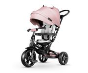 ﻿Rowerek Trójkołowy wózek leżaczek dla dzieci z gondolą Róż New Prime Qplay