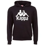 Bluzy męskie - Kappa Męska bluza Taino Authentic | bluza z kapturem, styl retro, sweter z długim rękawem, krój regular fit, rozmiar S-XXL czarny Caviar xxl 705322 - miniaturka - grafika 1